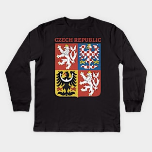 Czech Coat of Arms Kids Long Sleeve T-Shirt